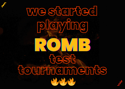 We started playing test tournaments 🔥